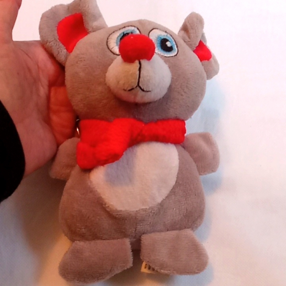 NEW - DOG TOY - WINTER MOUSE WITH SCARF